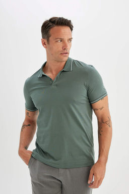 Modern Fit K?sa Kollu Polo Tisort - Defacto фото 9