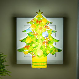 Ночник «Елочка» LED 2.5×8×10 см