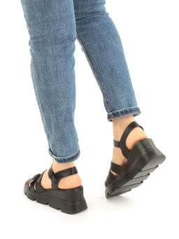 08-PEAG34-2 BLACK Босоножки женские (натуральная кожа) - Фабричный китай фото 15