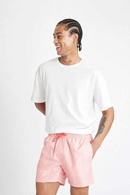 Короткие шорты для плавания с узором - Defacto фото 3