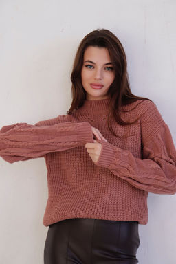 10370 Свитер в цвете розовое какао - Martichelli фото 12