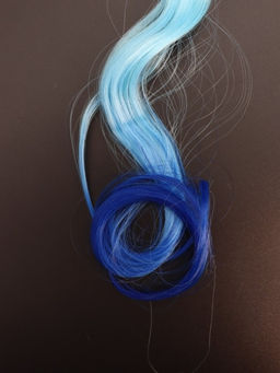 Заколка "Beautiful curl", blue (8.5*5.5 см, L=30 см)