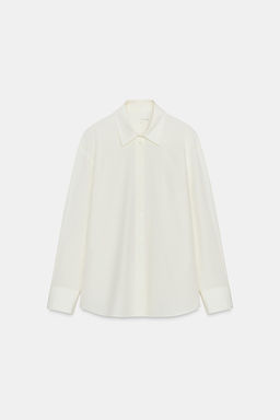 POPLIN SHIRT WITH FAUX FUR COLLAR ZW COLLECTION - Zara фото 8