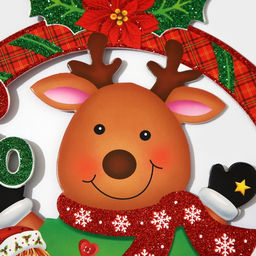 Новогоднее украшение настенное Merry Christmas, подвеска, 36.5?31.5 см
