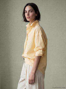 ?izgili Oversize Poplin Kad?n G?mlek