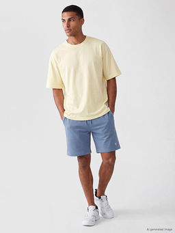 Loose Fit Bisiklet Yaka Erkek Spor Ti??rt - Waikiki фото 2
