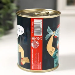 Носки мужские черные в банке «Настоящему рыбаку»