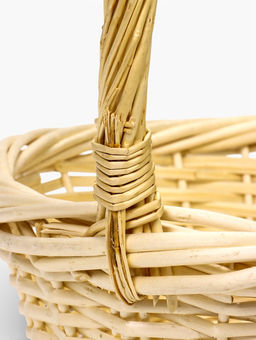 Корзина плетёная для хранения, лоза, светлая, набор 3 шт.