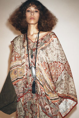 ZW COLLECTION PAISLEY KAFTAN DRESS - Zara фото 2