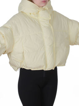 9518 YELLOW Куртка пуховая зимняя женская (пух)