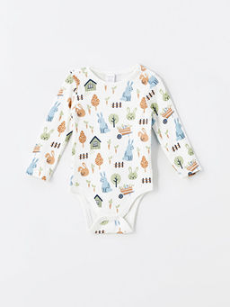 Bask?l? Erkek Bebek ??t??tl? Bodysuit 2li