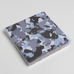 Цена за 5 шт. Коробка для печенья, кондитерская упаковка с пластиковой крышкой, 23 февраля, 21?21?3 см