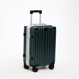 Чемодан малый 20, отдел на молнии, 2 кодовых замка, 4 колеса, крючок, цвет тёмно-зелёный - Simaland фото 2