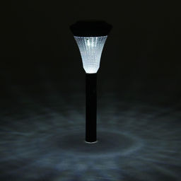 Садовый светильник Рифлёный конус, уличный, на солнечной батарее, 1 LED, свечение белое - Luazon lighting фото 10