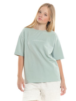 Футболка с принтом 22-7652 серо-голубой | черный - Mini maxi фото 14