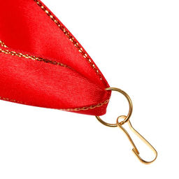 Цена за 10 шт. Лента для медали, красная - Командор фото 4