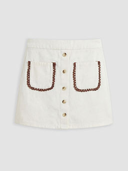 Dantel Detayl? K?z ?ocuk ?ort Etek