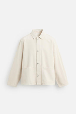 WASHED DENIM OVERSHIRT - Zara фото 7