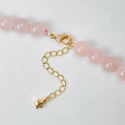 Колье из мадагаскарского Розового кварца 43 см +