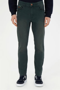 Мужские зеленые джинсовые брюки - U.s. polo assn фото 2