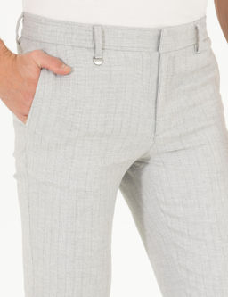 Gri Keten Kar___ml_ Jogger Kuma_ Pantolon - Pierre cardin фото 6