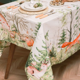 Набор столовый Этель Лесная сказка,скатерть 148х112+/-2см с ГМВО, салф.40х40 см - 4 шт  фото 4