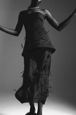 Falda de gasa con detalles decorativos - H&m фото 3