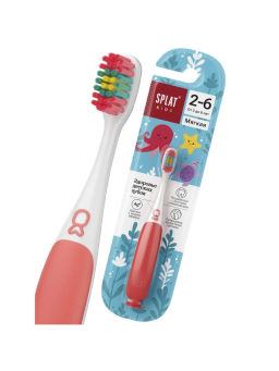Зубная щетка для детей инновационная «SPLAT (СПЛАТ) Kids» с ионами серебра. Мягкая