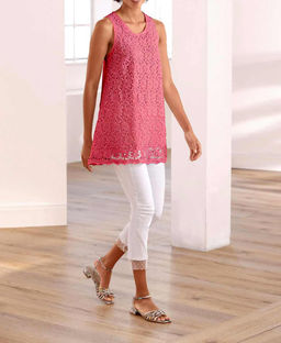 Топ, коралловый - Linea tesini фото 5