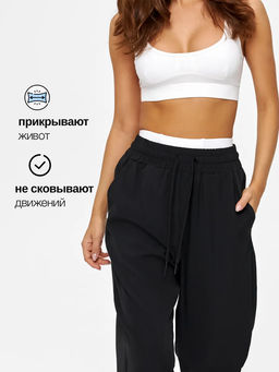 Спортивные женские брюки, черные, bp.150.001 - Profit фото 15