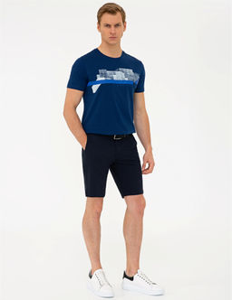 Lacivert Standart Fit Bermuda _ort - Pierre cardin фото 3