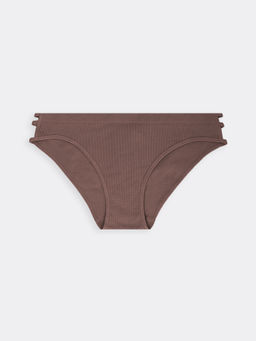 Цена за 2 штуки! Трусы женские слип-бикини в бежевом цвете тауп 412718 - Mark formelle фото 6