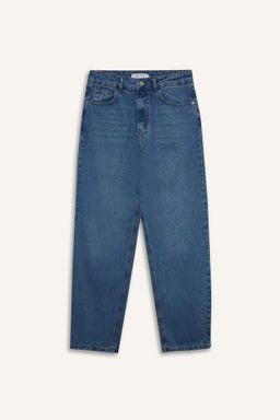 %100 Pamuk Baggy Fit Jean Pantolon - Defacto фото 8