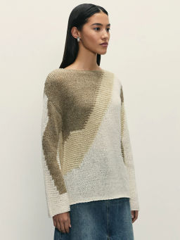 Джемпер с абстрактным рисунком / Zarina  фото 4