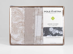 25С13-ШР/уп.кор. Комплект столовый 157*250+ 6 салф. 40*40 "Златовласка" цв. 133 рис. 669