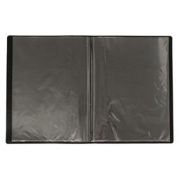 Цена за 2 шт. Папка с 10 вкладышами А4, 500 мкм, Calligrata, карман на корешок, чёрная  фото 2