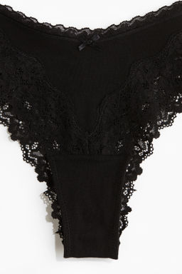 Pack de 3 bragas Brazilian de algod?n y encaje - H&m фото 7