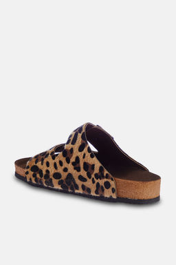 Trendyol Shoes Cok Renkli Leopar Desenli Kahverengi Cift Tokal? Kad?n Terlik TAKSS24TE00004 - Trendyolmilla фото 16