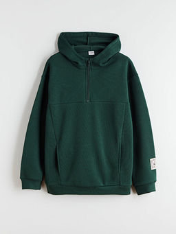 Kap??onlu Erkek ?ocuk Kal?n Sweatshirt