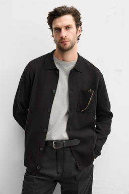 COTTON CARDIGAN WITH POCKET - Zara фото 6