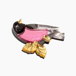 Брошь Розовый Робин - Orgalica фото 2