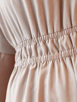 VILATTE / Платье из плотного лиоцелла с поясом на резинке  фото 3