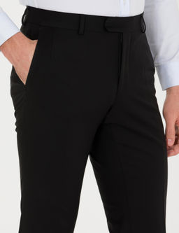 Черные зауженные брюки из ткани - Cacharel фото 6