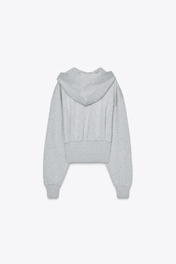 HEAVYWEIGHT PLEATED HOODIE - Zara фото 6