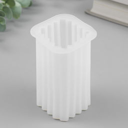 Молд силикононовый «Прямоугольник. Полоски вертикальные» 5,7 х 5,7 х 8,7 см