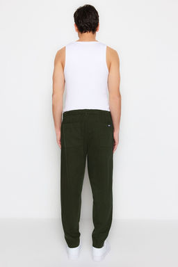 Lacivert Regular Fit Lastik Belli Gabardin Pantolon TMNSS23PL00033 - Trendyolmilla фото 30