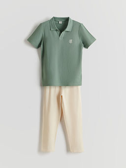 Polo Yaka Erkek ?ocuk Ti??rt ve Pantolon