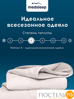 MedSleep HIMALAYAS Oдеяло 200х210, 1пр,хлопок/шерсть/микровол.  фото 7