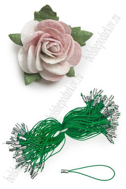 Шнур для брелоков 58 мм (100 шт) SF-7450, зеленый №5