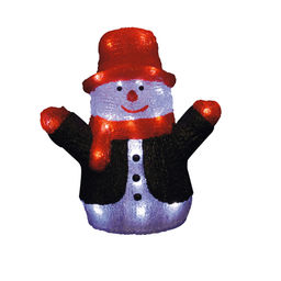 ULD-M2730-024/STA WHITE IP20 SNOWMAN Фигура светодиодная Снеговик, 27*30см, 24 светодиода. Белый свет. Провод прозрачный. TM Uniel